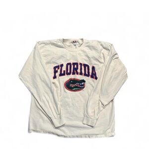 Champion Florida Gators White Long Sleeve Tee #vintage